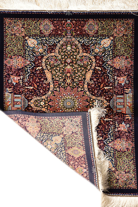 Royal Tabriz  Small 100% Silk Rug 2' x 3'