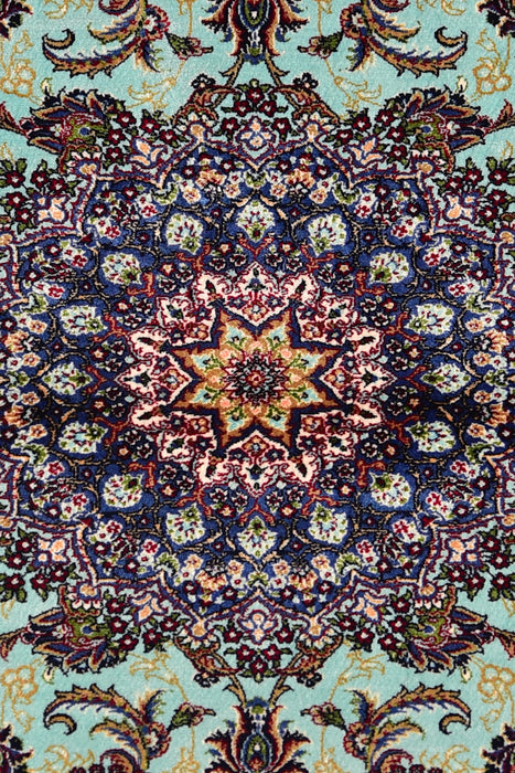 Kashmir Small 100% Silk Rug 2' x 3'