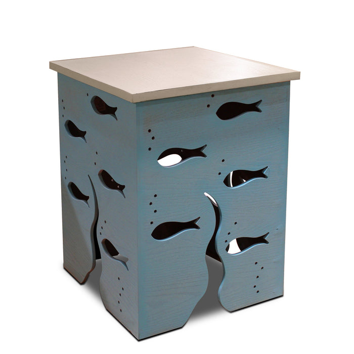 Fish Two Tone End Table