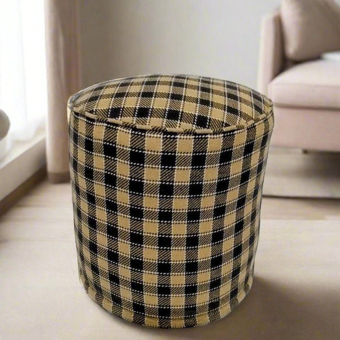 One of a Kind Kilim Rug Pouf Ottoman foot stool #14C