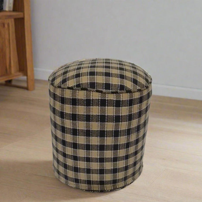 One of a Kind Kilim Rug Pouf Ottoman foot stool #15C
