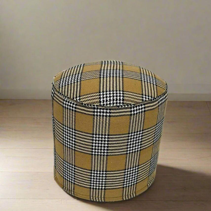 One of a Kind Kilim Rug Pouf Ottoman foot stool #23C