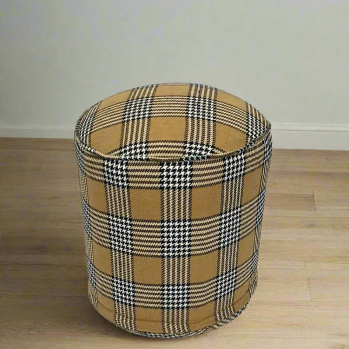 One of a Kind Kilim Rug Pouf Ottoman foot stool #26C