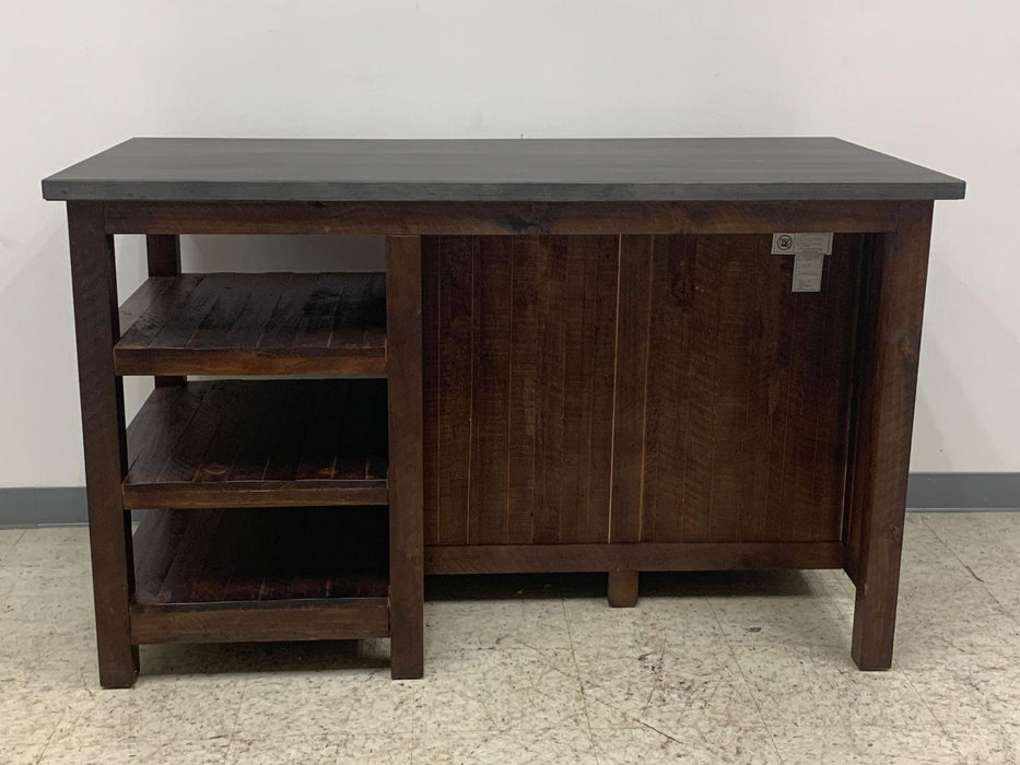 Barlow Display Kitchen Island- Rustic Brown