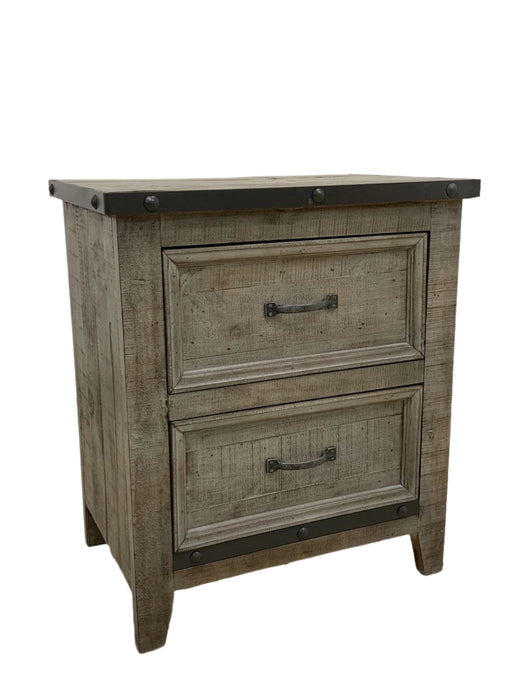 Larson Solid Pine Wood 2 Drawer Nightstand - Options available