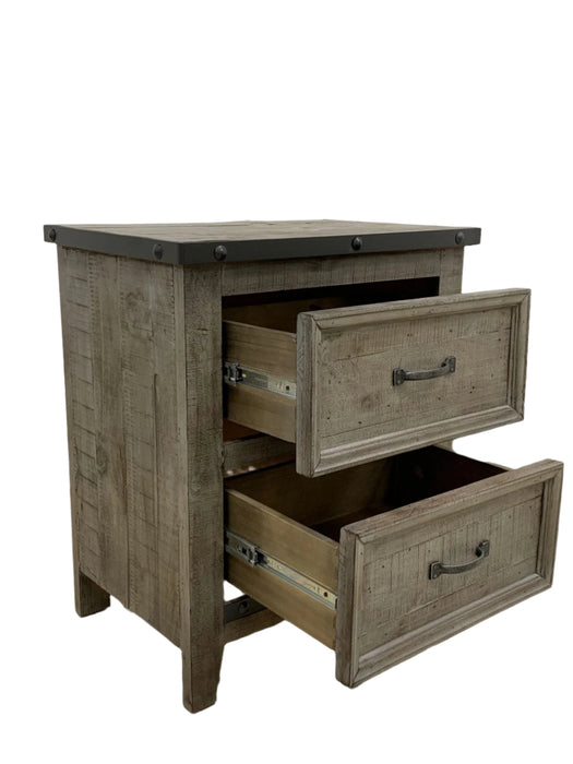Larson Solid Pine Wood 2 Drawer Nightstand - Options available