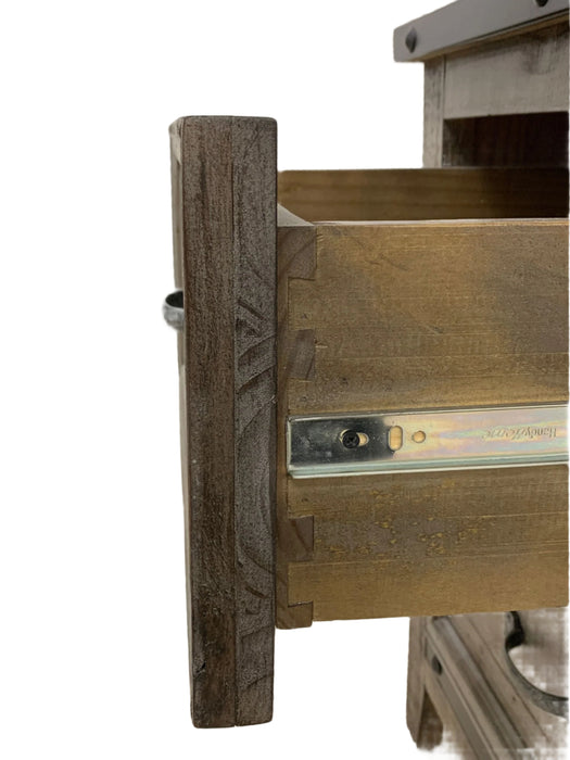 Larson Solid Pine Wood 2 Drawer Nightstand - Options available