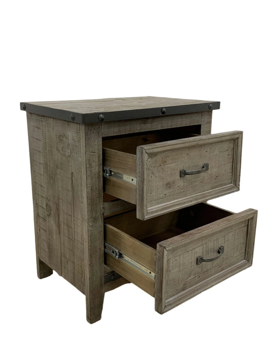 Larson Solid Pine Wood 2 Drawer Nightstand - Options available