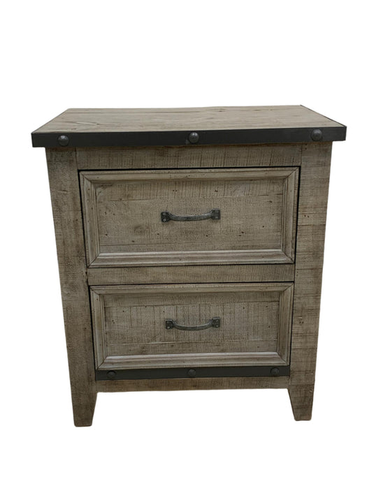 Larson Solid Pine Wood 2 Drawer Nightstand - Options available