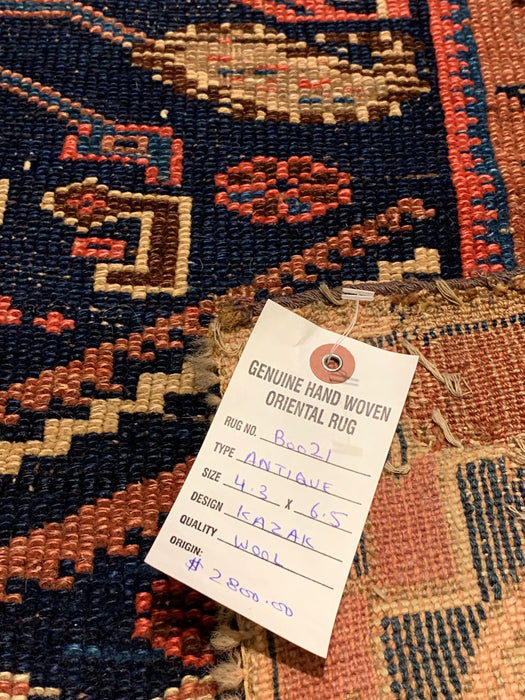 Genuine Handmade Antique Kazak Rug ( B)