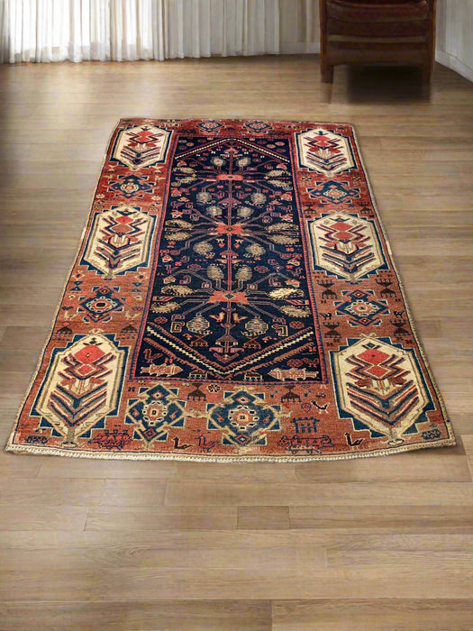 Genuine Handmade Antique Kazak Rug ( B)