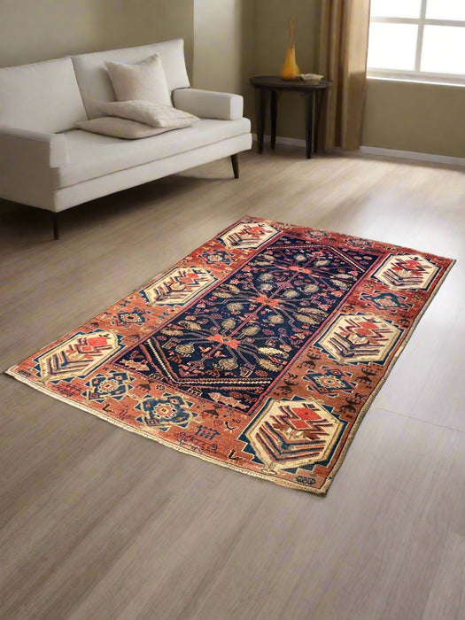 Genuine Handmade Antique Kazak Rug ( B)