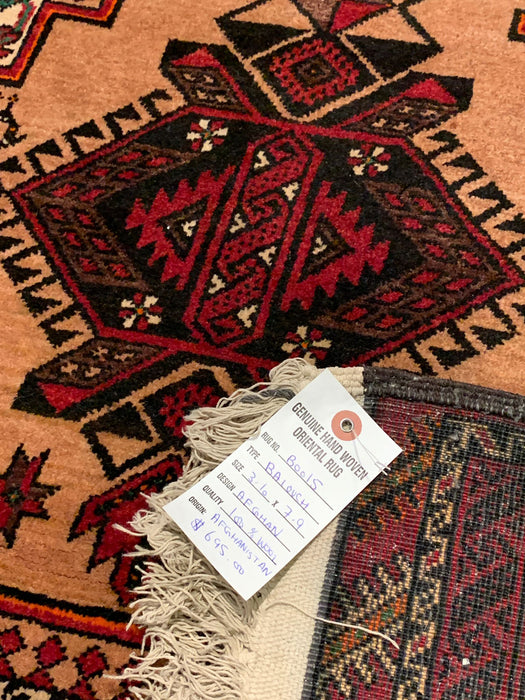 Terkaman Tribal Baluch Oriental Rug 3' 10" x 7' 9" (A)