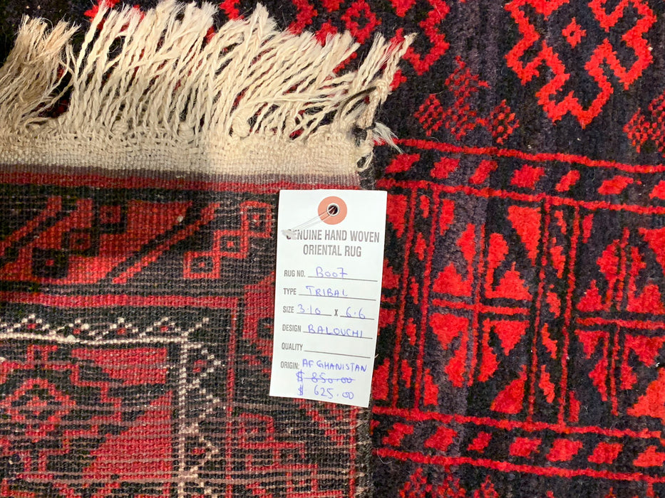 Terkaman Tribal Baluch Oriental Rug' 3' 10" x 6' 6" (A)