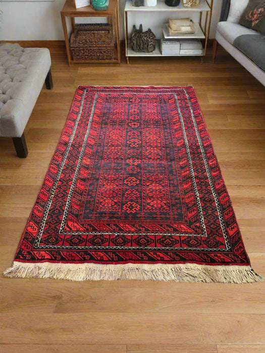 Terkaman Tribal Baluch Oriental Rug' 3' 10" x 6' 6" (A)