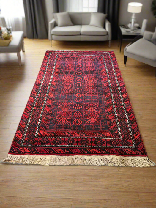 Terkaman Tribal Baluch Oriental Rug' 3' 10" x 6' 6" (A)