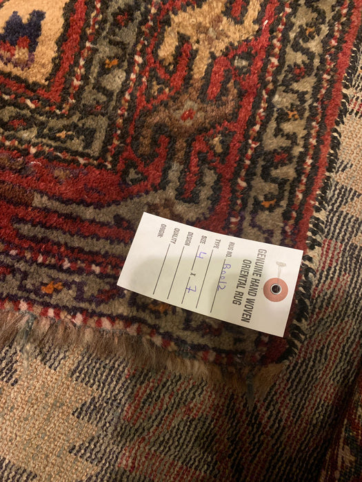 Terkaman Tribal Baluch Oriental Rug; 4" x 7" (A)