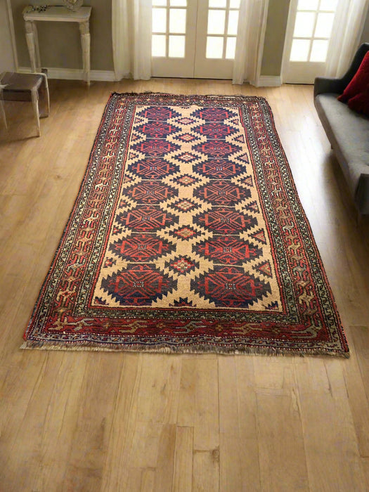 Terkaman Tribal Baluch Oriental Rug; 4" x 7" (A)