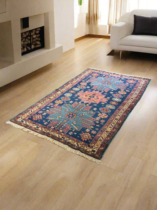 Antique Kazak Rug, circa 1910-1920. 4" x 6' 8"