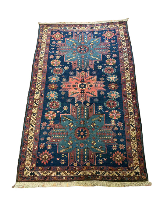Antique Kazak Rug, circa 1910-1920. 4" x 6' 8"