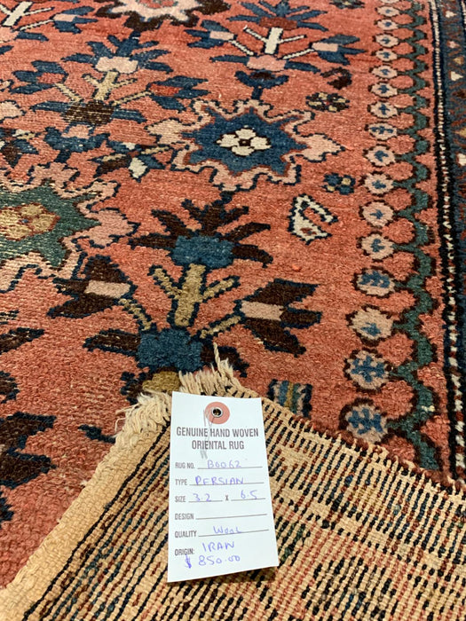 Timeless Beauty, Woven by Hand. Antique Persian Rug, size 3' 2" x 6' 5" (F)