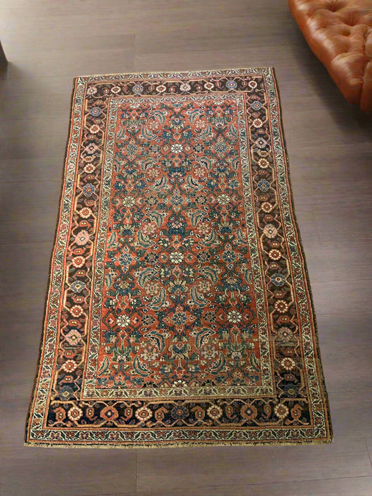 Timeless Beauty, Woven by Hand. Antique Persian Rug, size 4' x 6' (F)