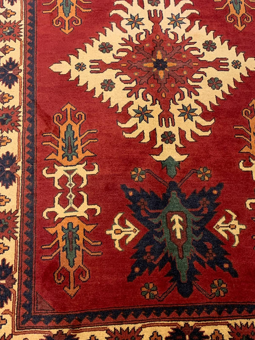 Terkaman Tribal Afghan Oriental Rug, size 4" x 6' 3"