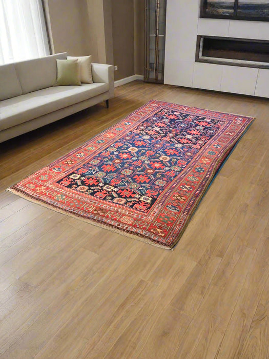 Timeless Beauty, Woven by Hand. Antique Persian Rug, size 4" x 6' 10" (F)