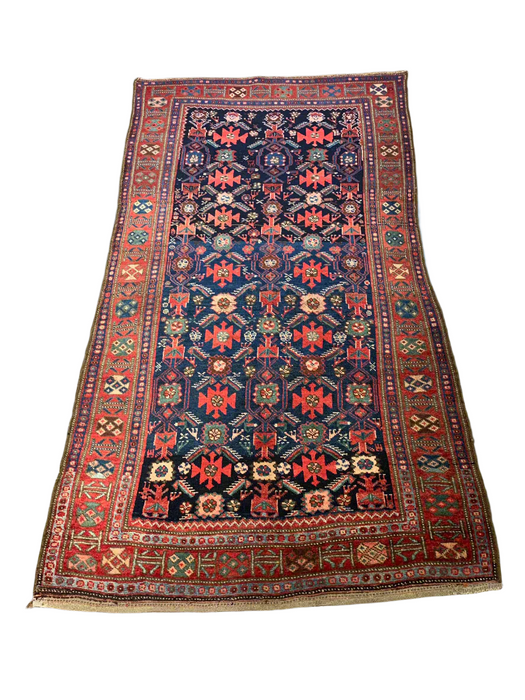 Timeless Beauty, Woven by Hand. Antique Persian Rug, size 4" x 6' 10" (F)