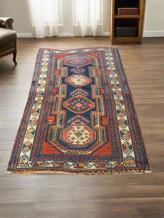 Timeless Beauty, Woven by Hand. Antique Persian Rug, size 3' 5" x 6' 2"(F)