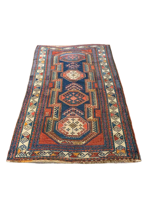 Timeless Beauty, Woven by Hand. Antique Persian Rug, size 3' 5" x 6' 2"(F)