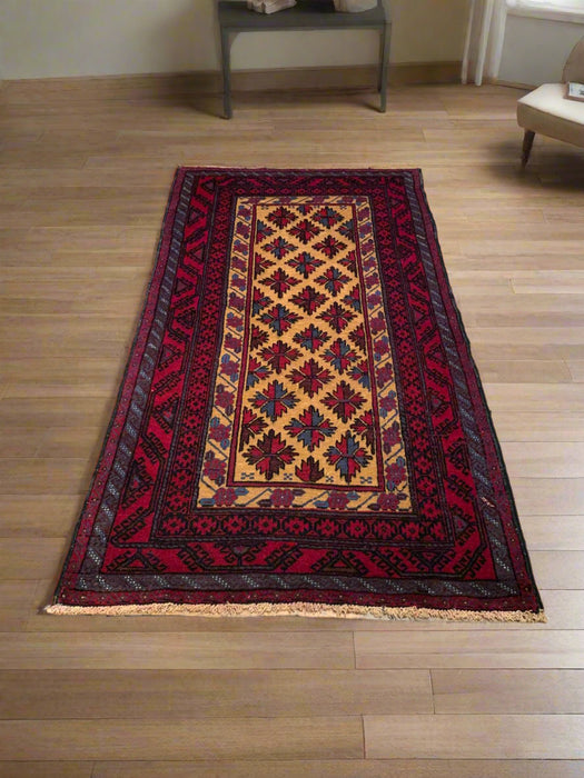 Terkaman Tribal Baluch Oriental Rug 3' 3" x 6' 3"(A)