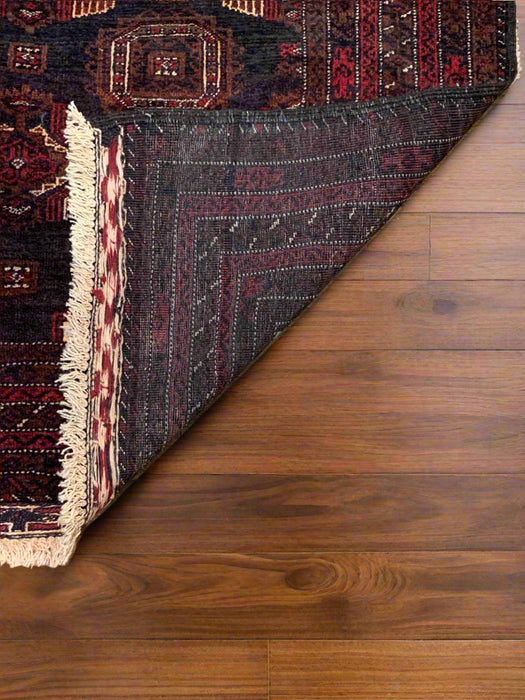 Terkaman Tribal Baluch Oriental Rug 3' 9" x 6' 5" ( A)