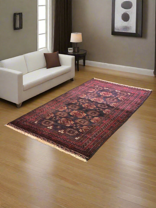 Terkaman Tribal Baluch Oriental Rug 3' 9" x 6' 5" ( A)