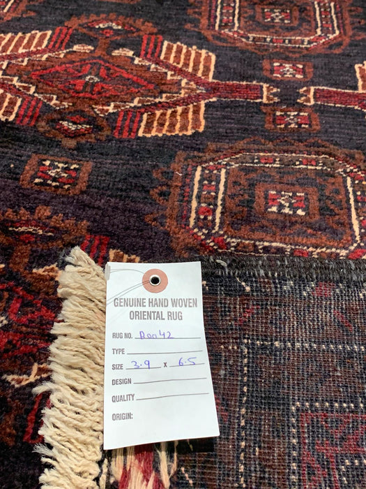 Terkaman Tribal Baluch Oriental Rug 3' 9" x 6' 5" ( A)