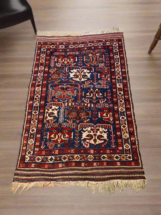 Timeless Beauty, Woven by Hand. Antique Persian Rug, size 4" x 6" ( F)
