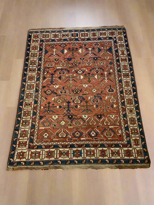 Timeless Beauty, Woven by Hand. Antique Persian Rug, size 4" x 5' 4" (F)