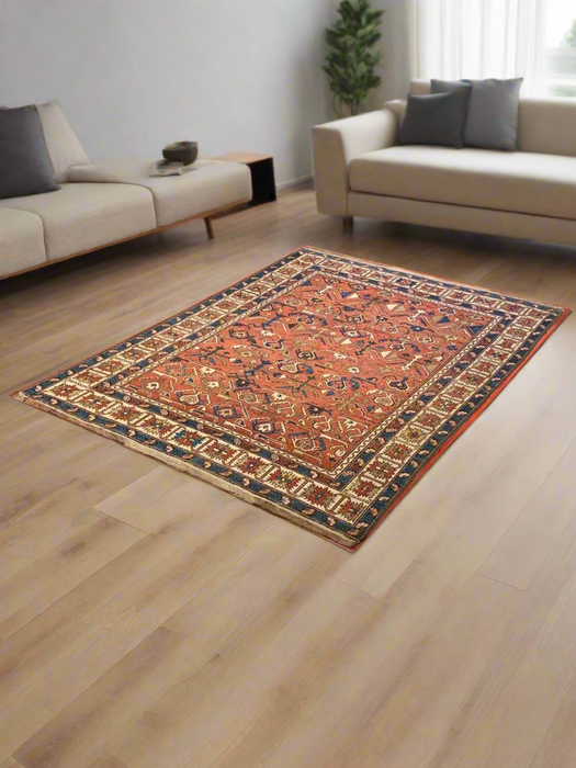 Timeless Beauty, Woven by Hand. Antique Persian Rug, size 4" x 5' 4" (F)