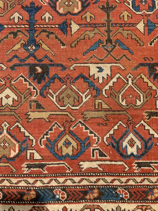 Timeless Beauty, Woven by Hand. Antique Persian Rug, size 4" x 5' 4" (F)