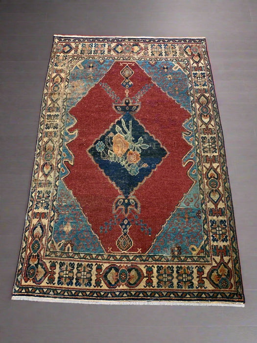 Antique Khotan Samarkand Rug, circa 1910's, size 4" x 6"