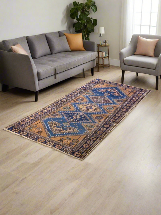 Antique  Caucassionm Rug, circa 1910-1920. Size 3' 2" x 6"