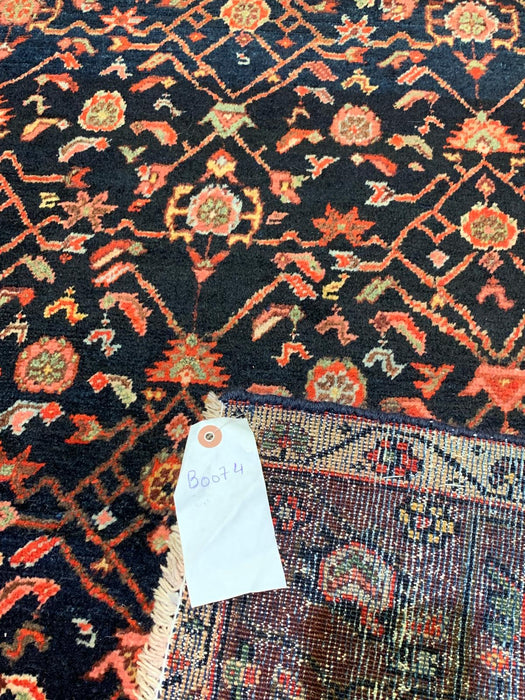 Timeless Beauty, Woven by Hand. Antique Persian Hamadan Rug, size 4' 3" x 6"(F)