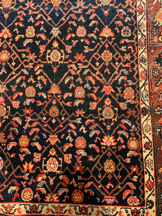 Timeless Beauty, Woven by Hand. Antique Persian Hamadan Rug, size 4' 3" x 6"(F)