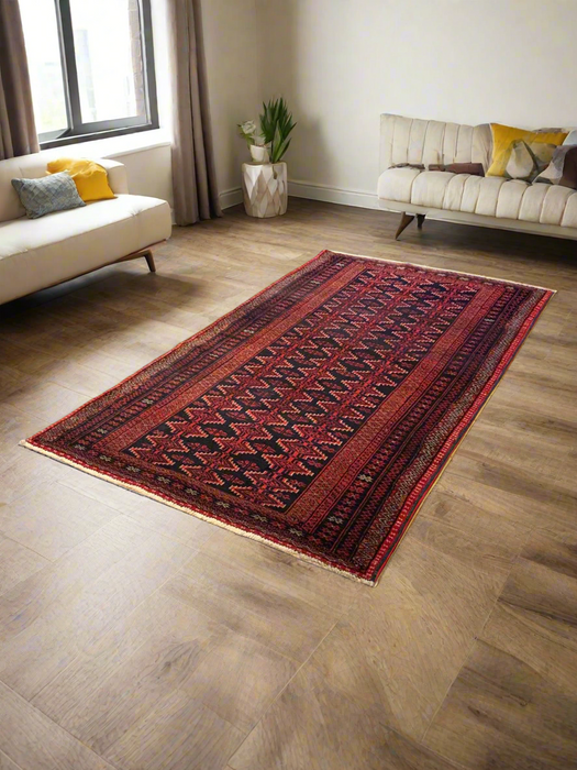 Terkaman Tribal Baluch Oriental Rug 4" x 6' 8" (A)