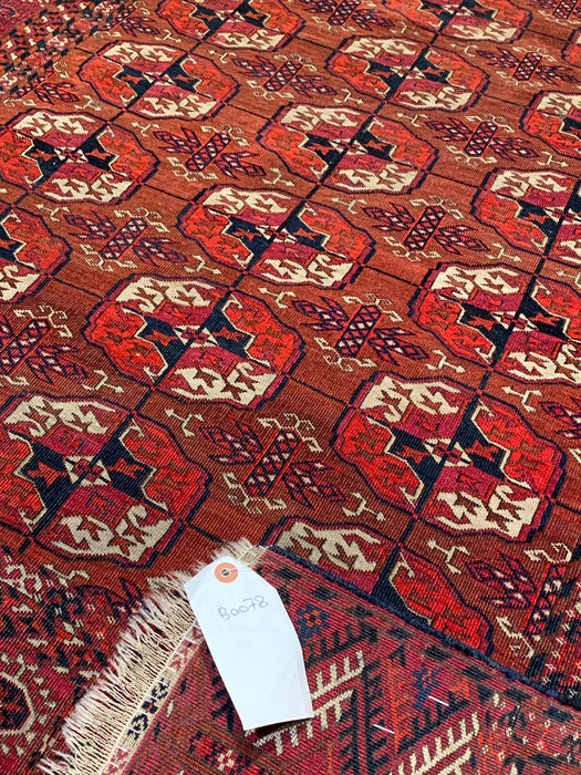 Terkaman Tribal Afghan Oriental Rug, size 3' 8" x 6' 8"