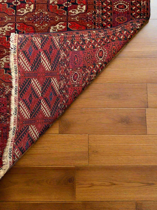Terkaman Tribal Afghan Oriental Rug, size 3' 8" x 6' 8"