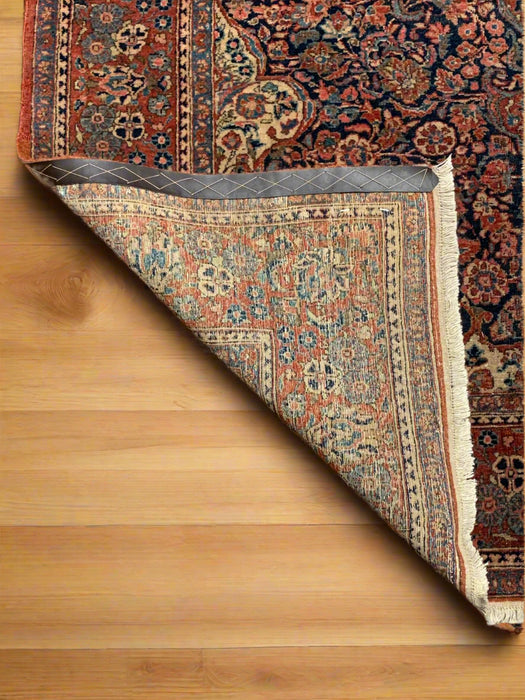 Timeless Beauty, Woven by Hand. Antique Persian Kashan Rug, size 4' 5" x 6' 6" (F)