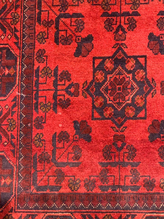 Terkaman Tribal Afghan Oriental Rug, size 4' x 6' 6"