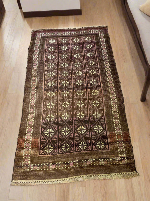 Terkaman Tribal Baluch Oriental Rug 4' 2" x 7' 3" (A)