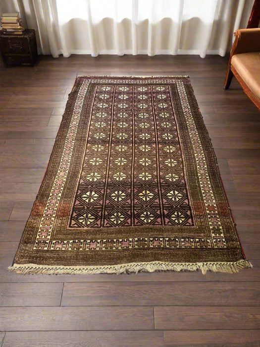 Terkaman Tribal Baluch Oriental Rug 4' 2" x 7' 3" (A)